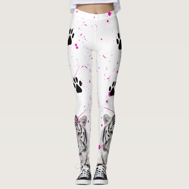 White Tiger 2 Leggings (Front)