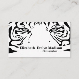 white tiger 321 business card