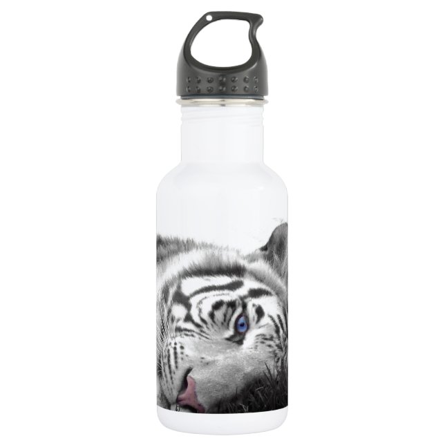 White tiger 532 ml water bottle (Front)