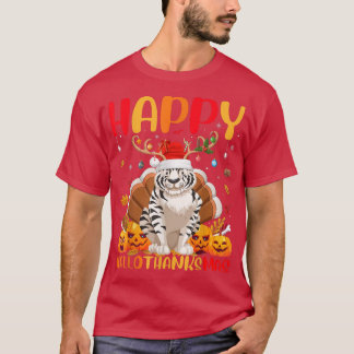 White Tiger Animal Lover Happy White Tiger HelloTh T-Shirt