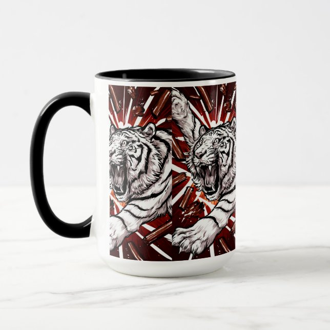 White Tiger Ascension Mug (Left)