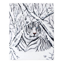 White Tiger Blending In