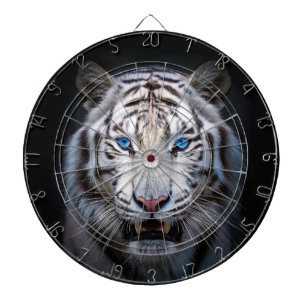 White Tiger Blue Eyes Dartboard