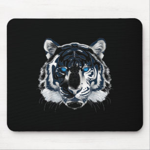 White Tiger Blue Eyes Wild Cat Animal _1 Mouse Mat
