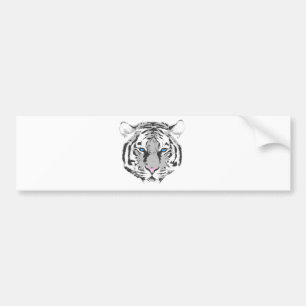 White Tiger Bumper Sticker