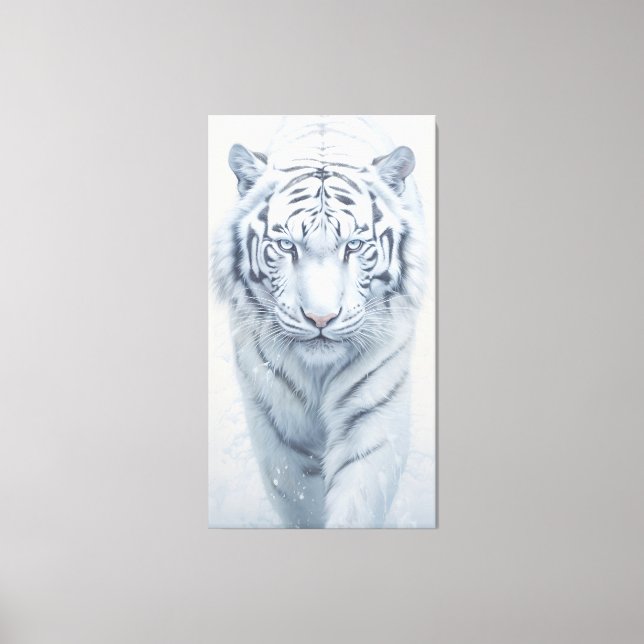 White Tiger Canvas Print (Front)