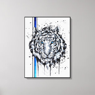 White Tiger Canvas Print