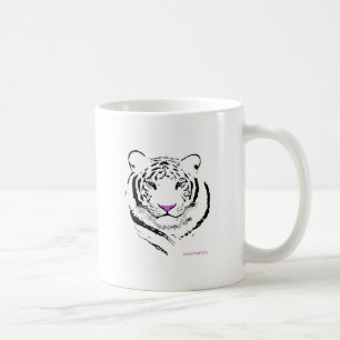 White tiger coffee mug