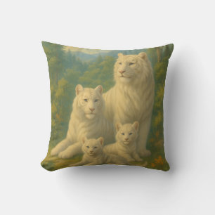 White Tiger • Dawn Forest Ancestral Family ManJi Cushion