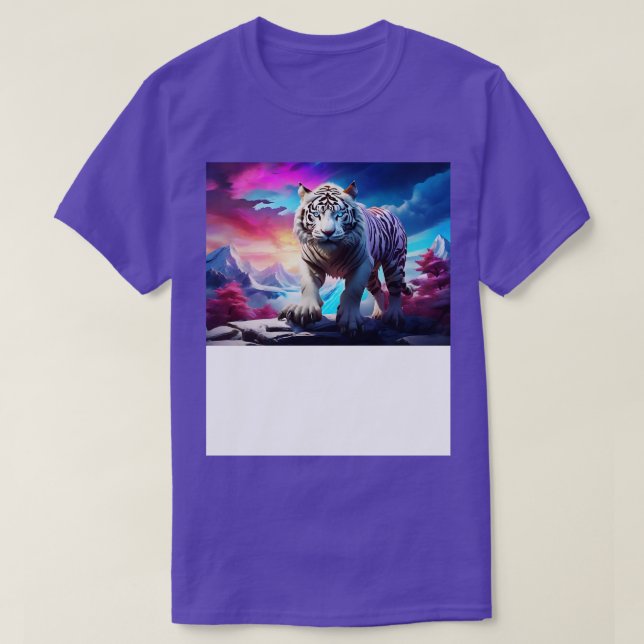 white tiger design 4 T-Shirt (Design Front)