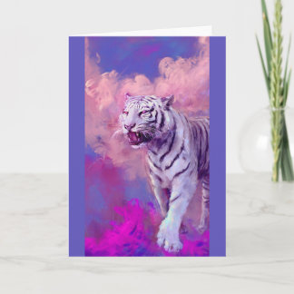 White Tiger Dreamscape Card