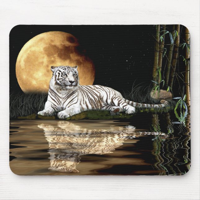 WHITE TIGER  Endangered Species Mousepad (Front)