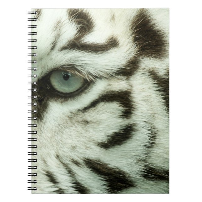 WHITE TIGER FACE NOTEBOOK (Front)
