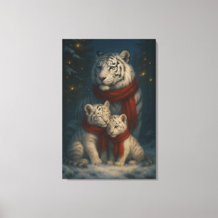 White Tiger – Guardian of Light – ManJiangHong Art Canvas Print