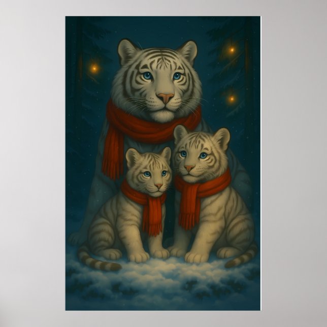 White Tiger – Guardian of Light – ManJiangHong Art Poster (Front)