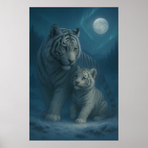 White Tiger – Guardian of Light – ManJiangHong Art Poster