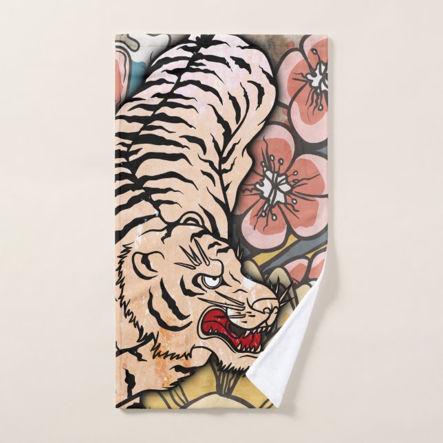 White Tiger Hand Towel (Hand Towel)