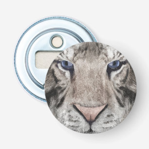 White Tiger Head Wildlife Aesthetic Bottle Opener