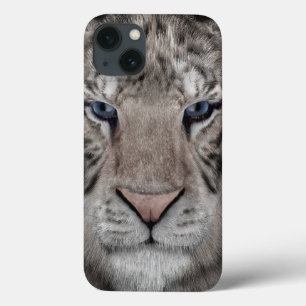 White Tiger Head Wildlife Aesthetic iPhone 13 Case