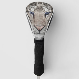 White Tiger Head Wildlife Aesthetic Golf Head Cover