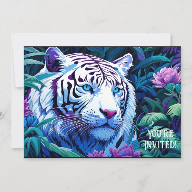 White Tiger Invitation (Front)