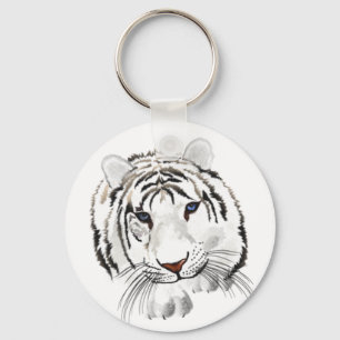 White Tiger Key Chain
