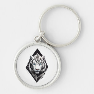 White Tiger Key Ring