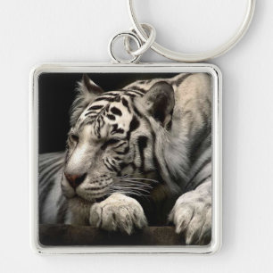 White Tiger Key Ring