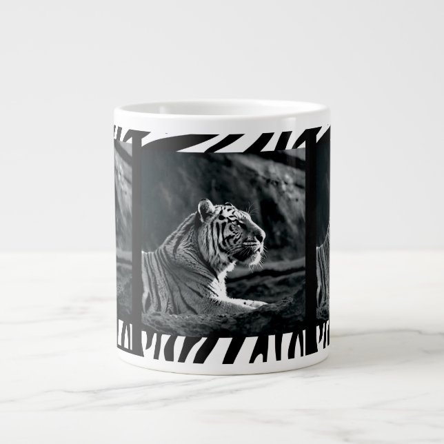 White tiger large coffee mug (Front)