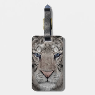 White Tiger Luggage Tag