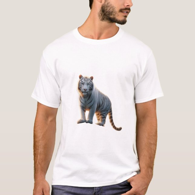 White Tiger majesty. T-Shirt (Front)