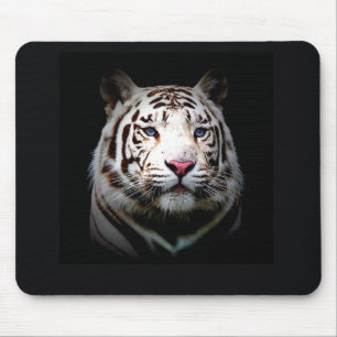 White Tiger Mouse Mat