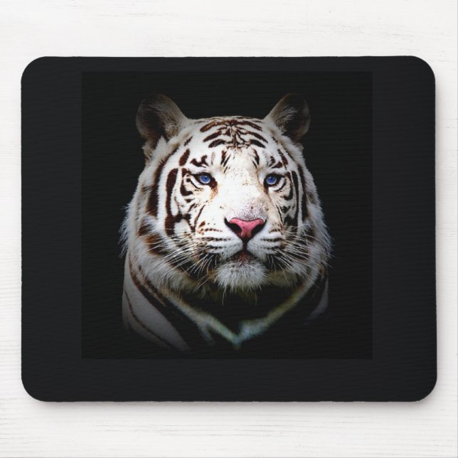 White Tiger Mouse Mat (Front)