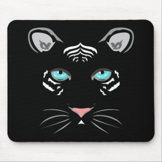 White Tiger Mouse Mat