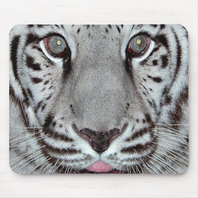 White Tiger Mouse Mat (Front)