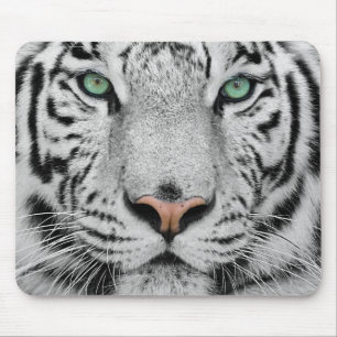 White Tiger Mouse Mat