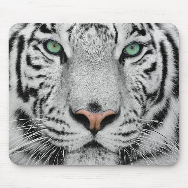 White Tiger Mouse Mat (Front)