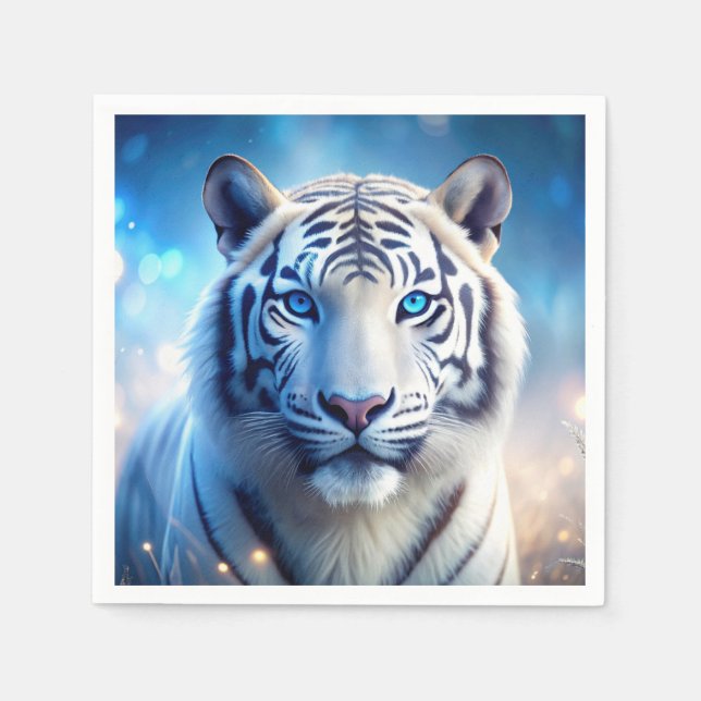 White Tiger Napkin (Front)