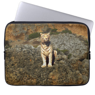 White Tiger On Rocks, iPad Case