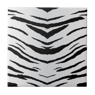 White Tiger or Zebra Striped Tile