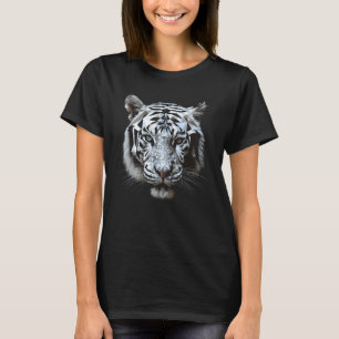 White tiger polygon  animal motif tiger T-Shirt