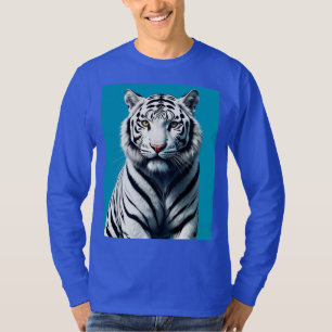 White Tiger Pop Art – Fierce & Colorful Wild Cat T-Shirt