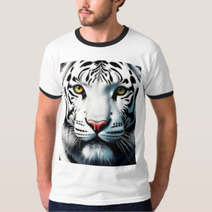 White Tiger Pop Art – Fierce & Colorful Wild Cat T-Shirt