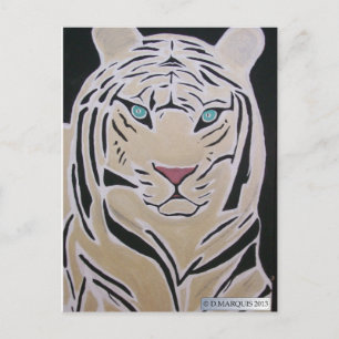 WHITE TIGER POSTCARD