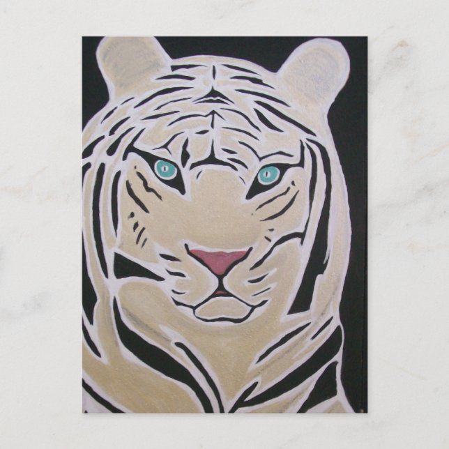 WHITE TIGER POSTCARD 2 (Front)