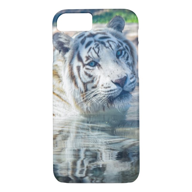 White Tiger reflection Case-Mate iPhone Case (Back)