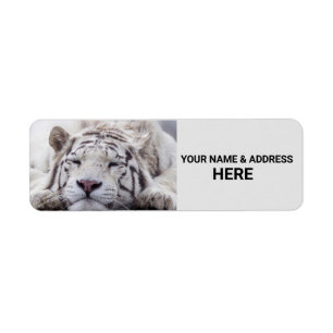 WHITE TIGER RETURN ADDRESS LABELS