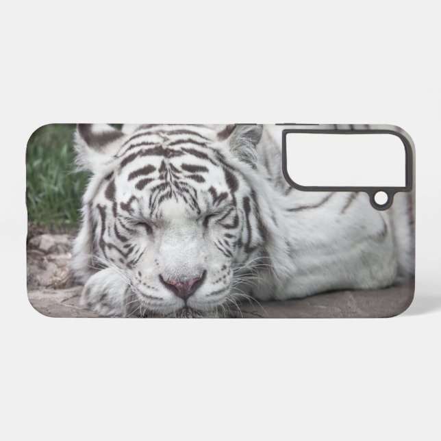White Tiger Samsung Galaxy S22+ Case (Back Horizontal)