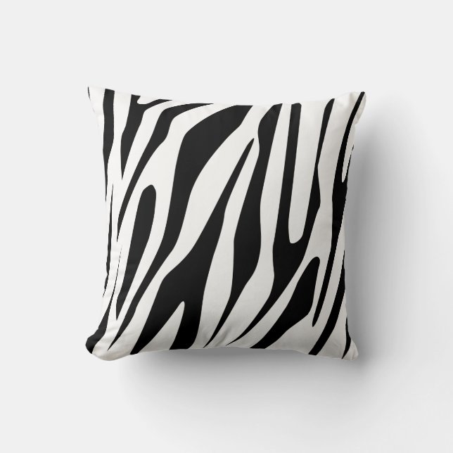 White Tiger Seamless Pattern Cushion (Front)