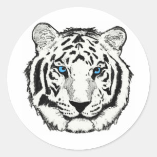 White tiger sticker